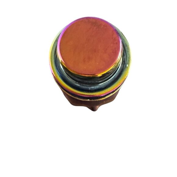 Rainbow Fusion Rainbow Luster SKULL COCKTAIL SHAKER Metallic - Picture 2 of 5